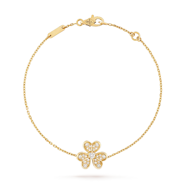 ˇStreet JewelryˇFRIVOLE GOLD FLOWER DIAMOND BRACELET