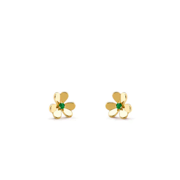 ˇStreet JewelryˇFRIVOLE  FLOWER MALACHITE EARRINGS
