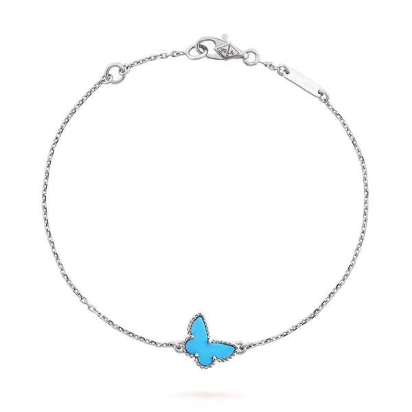 ˇStreet JewelryˇBUTTERFLY TURQUOISE BUTTERFLY BRACELET SILVER