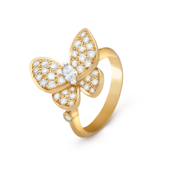 ˇStreet JewelryˇBUTTERFLY DIAMOND RING